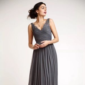 BHLDN Fleur Gray Dress
